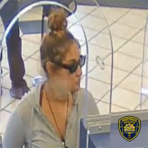 Female bank robber sought by Brentwood, Antioch police